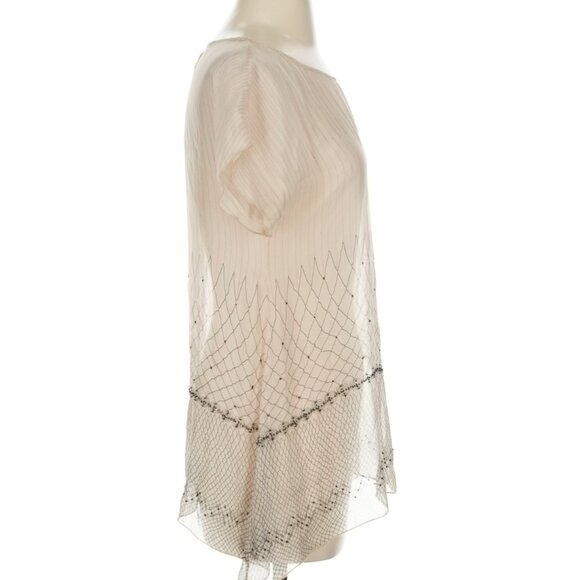 4 Love & Liberty Size S Short sleeve silk top - Picture 3 of 4